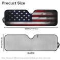 thumbnail image 6 of Yuyamidu America Flag Windshield Sun Shade for Jeep Wrangler JK JKU JL JLU,Window Sun Visor for UV Rays & Heat Protection, 6 of 6