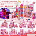 thumbnail image 1 of Magical Princess Castle Villa: 472-Piece DIY Building Set for Girls with Light-Up Feature, Interactive Pretend Play, Educational & Safe Plastic/Rubber Material, Ideal Birthday Gift for Kids Under 6 -, 1 of 5