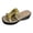 Gold, variant on Platform Sandals for Women Fashion Metal Buckle Slides Open Toe Summer Slip on Low Wedge Casual Beach Shoes White Size 8