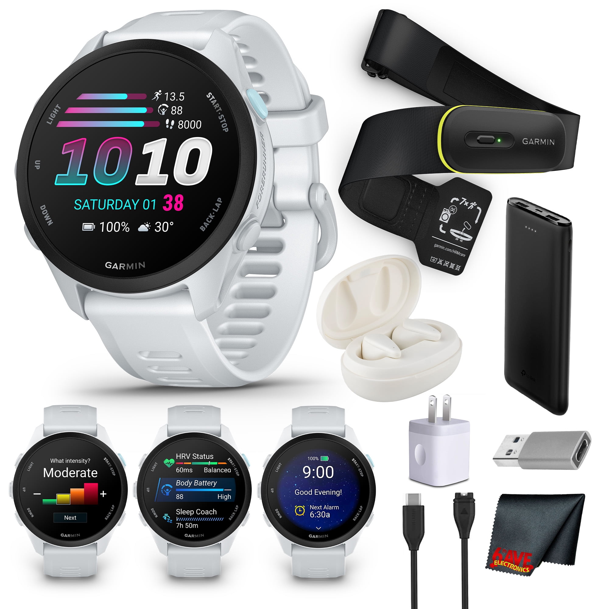 Garmin Forerunner 70 GPS Running Smartwatch | Whitestone | + Bundle