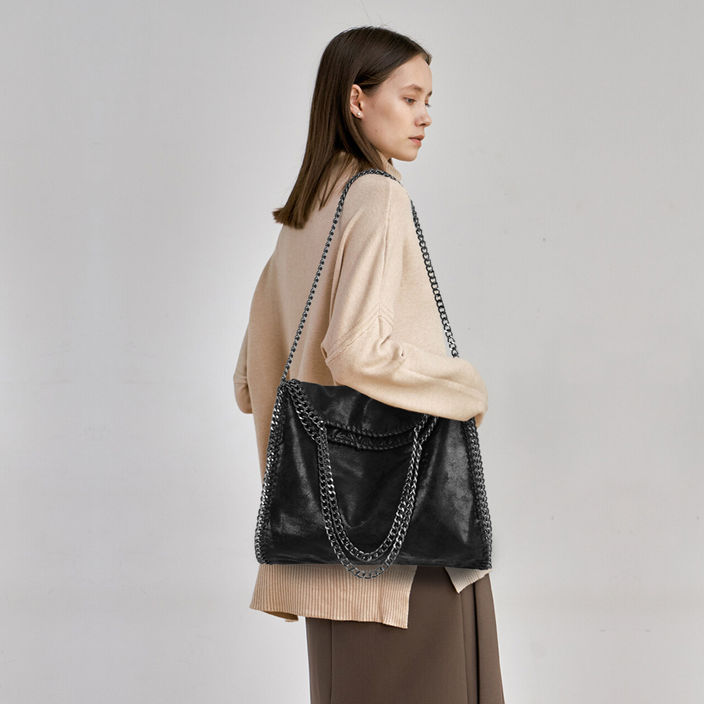 Fshion Chain Bag for Young Ladies Large Capcity Purses for Women Designer Handbags Vegan Leather Hobo Bags Ladies Shoulder Bags Pocket books
