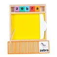 thumbnail image 4 of Bandeja de arena Montessori, bandeja de arena para escribir para que los niños formen letras, bandeja de arena de madera, bandeja de arena Montessori, 4 of 9