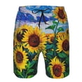 thumbnail image 3 of Fotbe Landscape With Sunflowers Trajes de Baño Estampados para Hombre, Shorts de Verano de Secado Rápido, Ropa de Playa, Bañadores-Large, 3 of 6