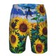 thumbnail image 3 of Balery Landscape With Sunflowers Traje de Baño Estilo Hawaiano para Hombre, Shorts de Secado Rápido con Bolsillos-Medium, 3 of 6