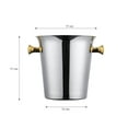 thumbnail image 2 of FENGGUIQU 1Ud Red Wine Bucket De Acero Inoxidable Con Protección Antióxido Para Bar Y Cocina En Color Plateado, 2 of 8