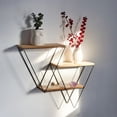thumbnail image 1 of Truu Design Étagère murale flottante décorative en bois - Triangle, 1 of 5