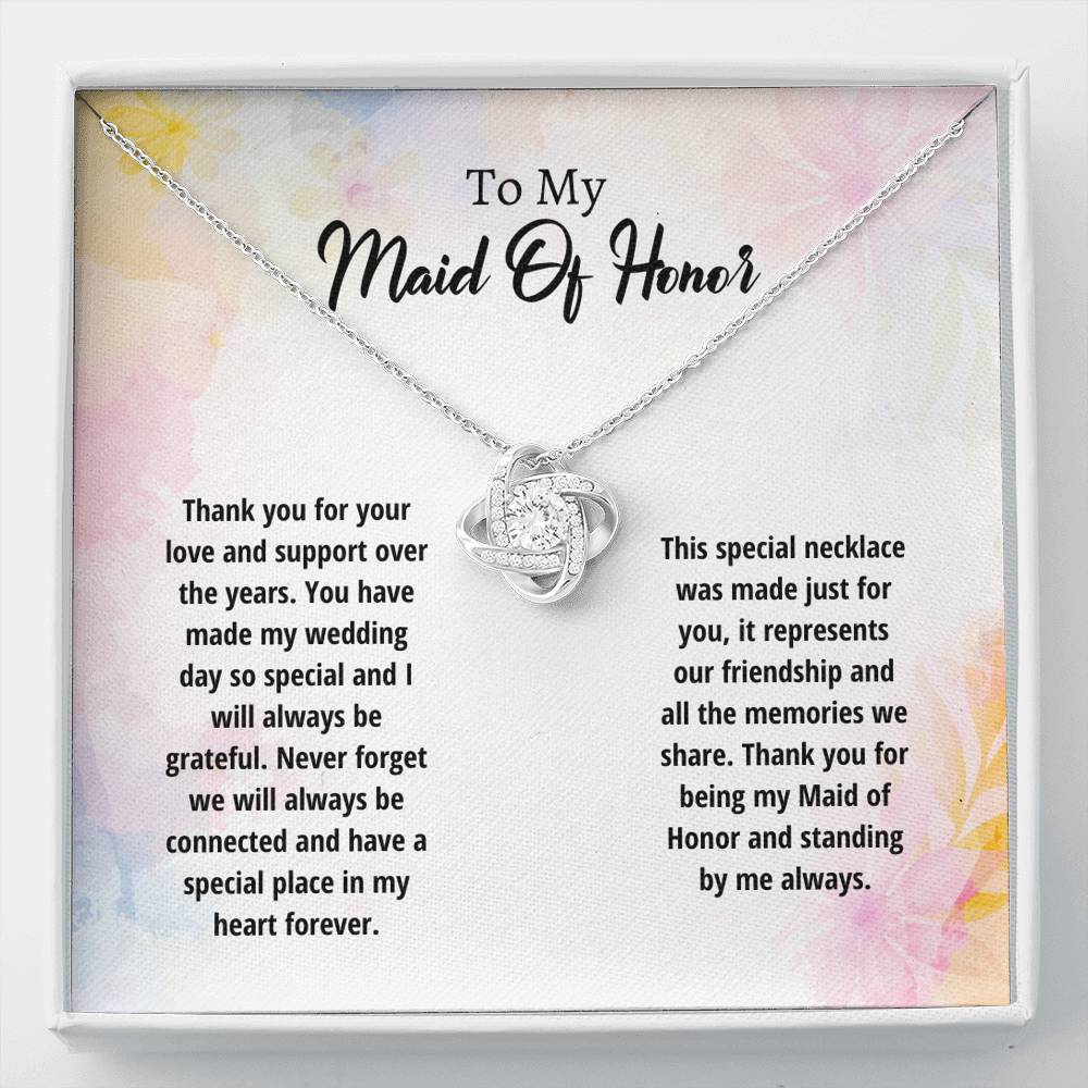 maid of honor necklace gift