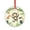 Pattern-2, variant on Cute Monkey Swinging on Vines with Toucan Bird in The Jungle Xmas Ornament Baby Monkey Crystal Ornament 2025 for Xmas Tree