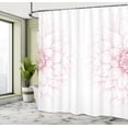 thumbnail image 5 of Ambesonne Floral Shower Curtain, Pink Blossom Flower, 69"Wx84"L, White and Pink, 5 of 5