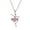 Red, variant on Fashion Lady Ballerina Pendant Necklace Rhinestone Charm Jewelry Xmas Gift