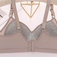 thumbnail image 5 of Bra For Women Front Buckle Underwear Full Coverage Padded Wireless Plus Size Thin Stretchable Tank Top Bra, 5 of 5