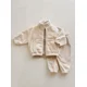thumbnail image 4 of Conjunto de Sudadera con capucha de lana para niños, abrigo cálido con cremallera gruesa y cuello levantado, cárdigan, pantalones, ropa deportiva para niños, 2 uds., 4 of 6
