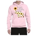 thumbnail image 2 of Wild Bobby, In A World Where You Can Be Anything Be Kind Inspirational/Christian Unisex Graphic Hoodie Sweatshirt, Light Pink, 2XL, 2 of 3