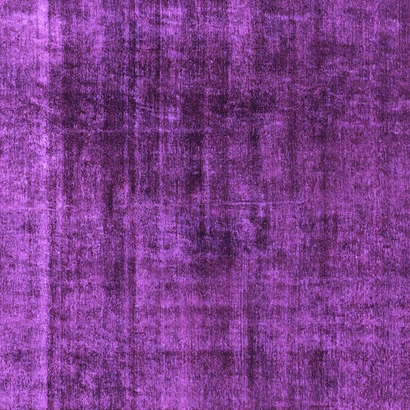 Ahgly Company Indoor Square Abstract Purple Modern Area Rugs, 3' Square