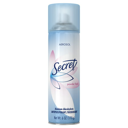 Secret Women's Aerosol Powder Fresh Scent Antiperspirant & Deodorant 6 (Best Deodorant For Female Body Odor)