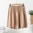 thumbnail image 2 of BUIGTTKLOP Plus Size Pajamas Shorts for Women High Waisted Lounge Shorts Wide Leg Loose Comfy Sleep Bottoms Sleepwear, 2 of 6