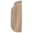thumbnail image 4 of Frontwalk Ladies Pullover Solid Color Sweater Long Sleeve Jumper Tops Loungewear Loose Knitted Sweaters Winter Warm Khaki S, 4 of 7