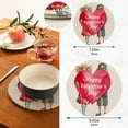 thumbnail image 3 of GZHJMY Romantic Valentine's Day Confession Trivet Pot Holder, Round Woven Potholders Set 2PCS-Braided - Coasters - Table Mats 99 for Kitchen Pans Bowl Teapot, 3 of 7