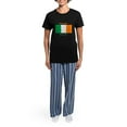 thumbnail image 4 of CafePress - Youghal Ireland Women's Dark Pajamas - Women's Short Sleeve Print T-Shirt and Pants Dark Cotton Pajama Set, 4 of 7