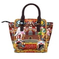 thumbnail image 2 of Carnival Circus Amusement Family Theme Park Rivet Fashion One-Shoulder Women's Handbag Tote Bag, 2 of 6