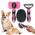 thumbnail image 2 of Undercoat Deshedding Rake for Cats & Dogs - Double Sided Dematting Comb for Tangled Knotted Hair - Grooming Brush Tool - Pet Shedding Solution, 2 of 8