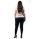 thumbnail image 3 of Blusa escote drapeado Roman Fashion Beige Talla Extra 42, 3 of 6