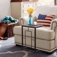 thumbnail image 3 of Costway 2PCS 21.7" Solid Wood Coffee Tray Side Sofa End Table Ottoman Couch Stand, 3 of 10