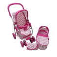 thumbnail image 1 of Carriola para Muñeca Accesorio The Baby Shop con llantas soft eva anti-ruido y resistentes Rosa -, 1 of 3