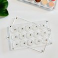 thumbnail image 1 of UDTIP nueva paleta de sombra de ojos magnética vacía DIY acrílico todo transparente elegante paleta de maquillaje de sombra de ojos 26mm * 15 agujeros, 1 of 5