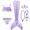 Purple, variant on 【Uhome】9PCS Girls Mermaid Bathing Suit & Fish Tail Cute Ruffle Tankini Swimsuits for 3-12Y Kids Beach Swimwear with Accessories