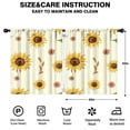 thumbnail image 2 of Blackout Kids Curtains,Yellow Small Flower Sunflower Pattern Childrens Insulated Curtains Set Of 2,Bedroom Essentials,Toddler Room Decor 52"x63", 2 of 5
