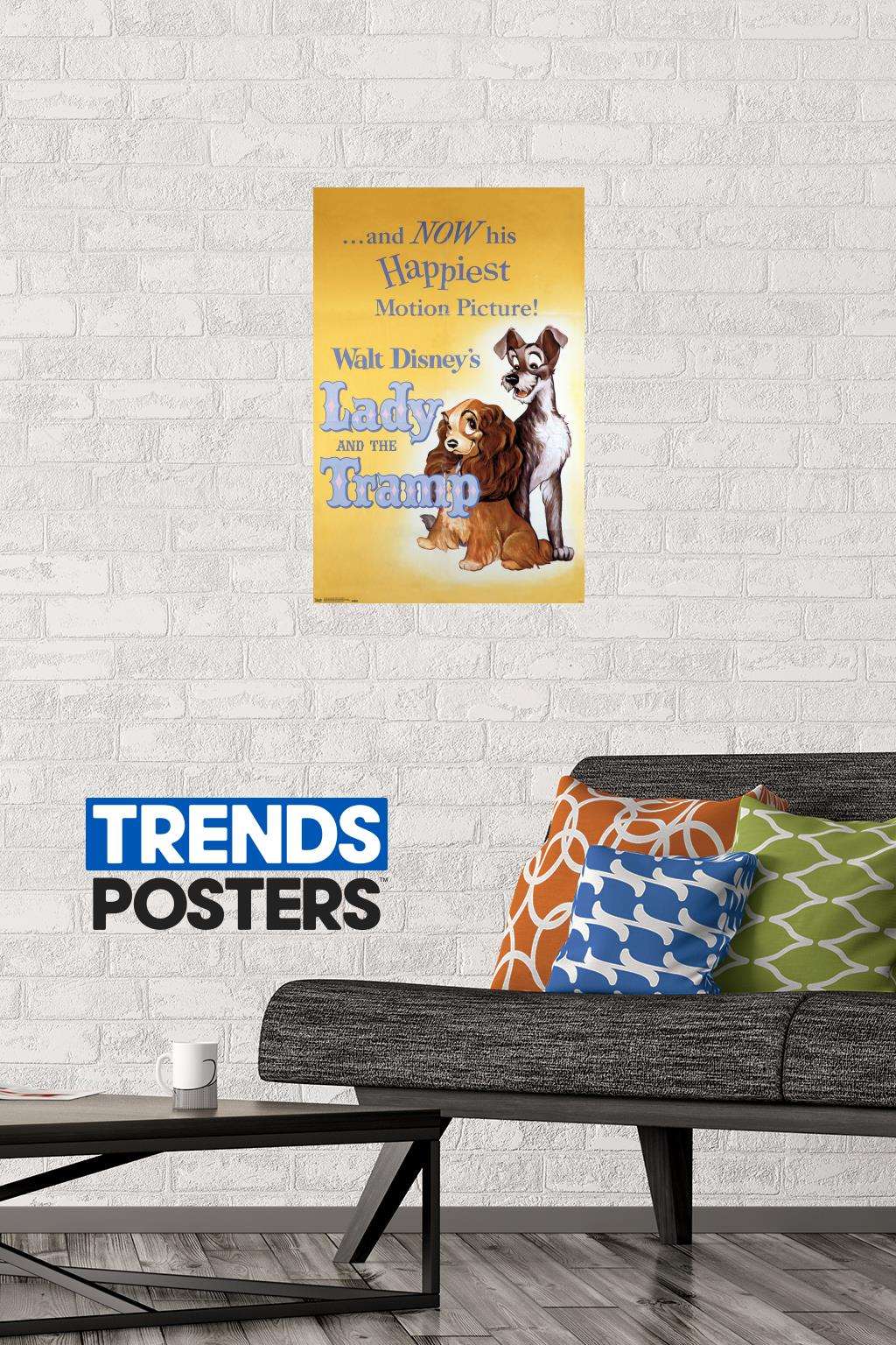 Disney Lady and The Tramp - One Sheet Wall Poster, 14.725" x 22.375"