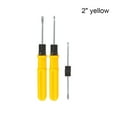 thumbnail image 2 of Eigraketly Destornillador multiusos herramienta de reparación manual de doble cabeza aleación de acero con mango de plástico carpintería Industrial Herramientas y ferretería amarillo 2 pulgadas Eigraketly TO009642-02, 2 of 6