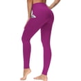 thumbnail image 3 of FUNING Thick High Waist Yoga Pants with Pockets, Tummy Control Workout Running Yoga Leggings for Women, 3 of 8