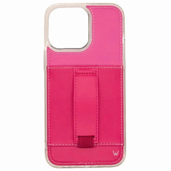 Walli Cases iPhone 16 Phone Case with Wallet and Finger Strap - Strawberry Margarita