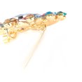 thumbnail image 3 of RV Broche llamativo con diamantes de imitación y flores, tono multicolor antiguo Sailing Electrónica, 3 of 5