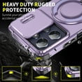 thumbnail image 5 of ELEHOLD Case for Motorola Moto G Power (2025)/Moto G Play 2025, TPU+PC Shockproof Military Grade Built-in Ring Holder Kickstand Magnetic Shockproof Case for Motorola G Power (2025),Purple, 5 of 9