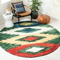 thumbnail image 2 of SAFAVIEH Aspen Mladen Southwestern Wool Area Rug, Green/Red, 4' x 6', 2 of 10