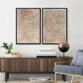 thumbnail image 4 of IDEA4WALL Framed Canvas Print Wall Art Set Tea Stains Geometric Paint Stroke Modern Art Abstract Wall Decoration Bohemian Minimal Artwork for Living Room, Bedroom, Office - 24"x36"x2 Black, 4 of 5