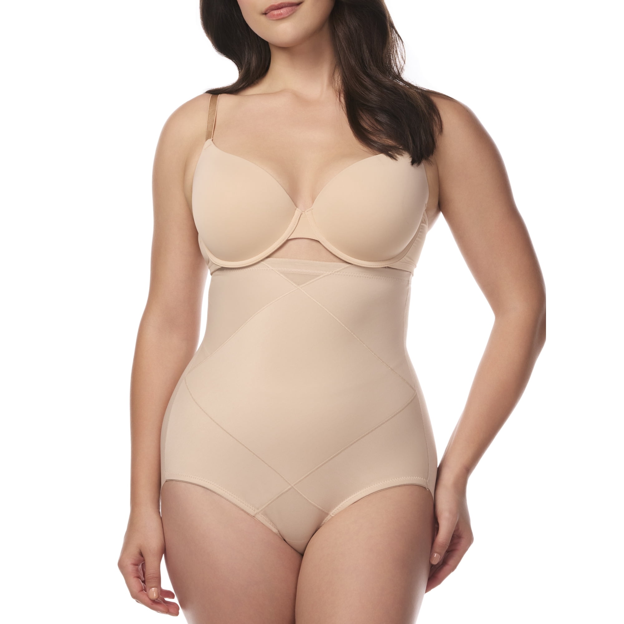 Cupid Women's Tummy Tuck Extra Firm Control Shapewear, High-Waist Shaping Brief, Sizes M-3XL
