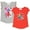 Gray/red, variant on Miraculous Ladybug Cat Noir Rena Rouge Big Girls 2 Pack T-Shirts Little Kid to Big