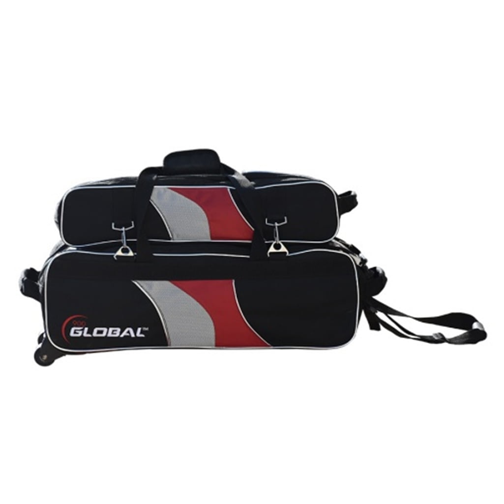 900 Global 3 Ball Airline Tote Roller Bowling Bag w/ Removeable Pouch