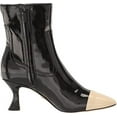 thumbnail image 6 of Sam Edelman Livia Black/Modern Ivory Spool Heel Squared Toe Fashion Ankle Boots (Black/Modern Ivory, 8), 6 of 6