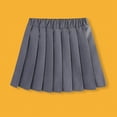 thumbnail image 5 of CAUYDY Mini Skirt for Girls 9Y 10Y 11Y Teen Girl School Uniform Skirt 12Y 13Y 14Y Tween Girls' Casual Pleated Skirts 2T 3T 4T 5T 6T Toddler Girls Cute Skirts (Sizes 14-15 Years,Grey), 5 of 9