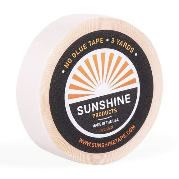 Sunshine Tape | No Glue Wig Adhesive Tape Roll | 1/2" x 3 YDS | Double Sided, Medical Grade