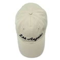thumbnail image 6 of DALIX Los Angeles Baseball Cap Mens Womens Hats LA in Beige, 6 of 6