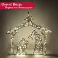 thumbnail image 2 of Joyfy 5 FT Nativity Scene Yard Light Christmas Outdoor Decorations,160 Pre-Lit LED Christmas Decorations,Christmas Yard Light with Stakes Decorations Outdoor Holiday Decor, 2 of 7