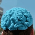 thumbnail image 2 of Unisex Handmade Knitted Brain Beanie Cap Halloween Hat, 2 of 5