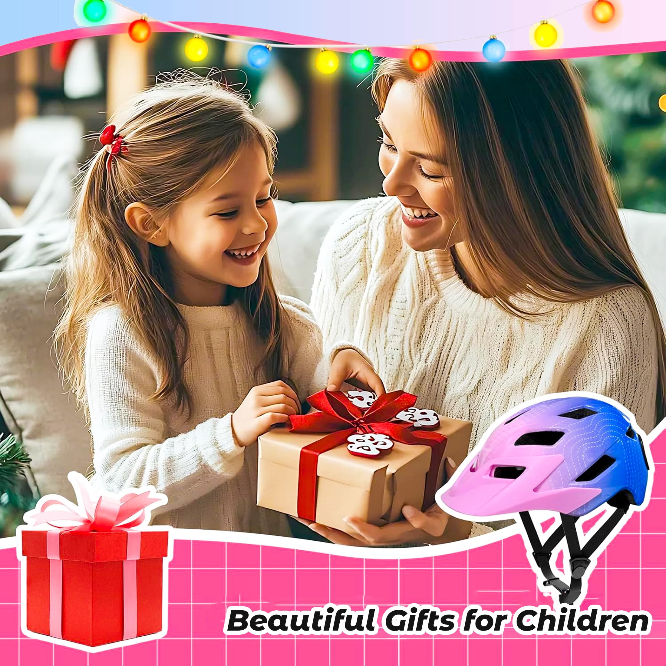 Kids Bike Helmet with LED Display & Remote Control, 64 Light Patterns, Turn & Stop Signals, Multi-Sport Helmet for Toddler & Youth Ages 3-14, Safe for Boys Girls Bicycle Scooter Mountain Bike