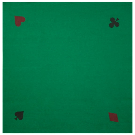 GSE Games & Sports Expert 40"x40" Casino Poker Card Felt Layout Mat, Tabletop Felt Layout Mat Casino Game Cover for Playing Card Poker Game